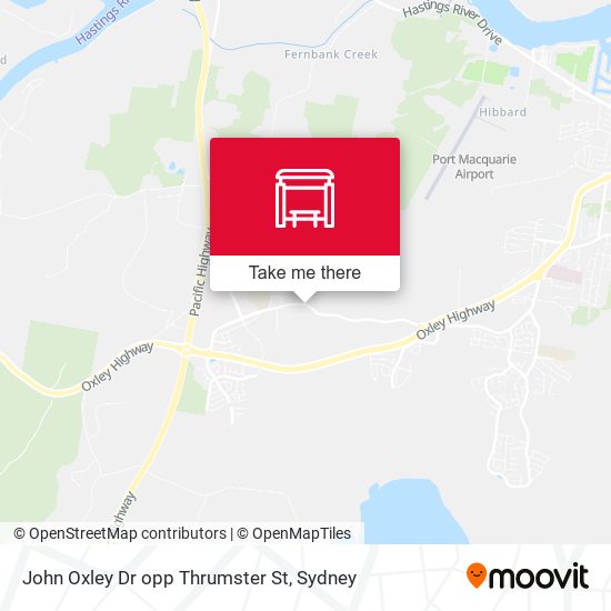 John Oxley Dr opp Thrumster St map