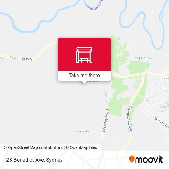 23 Benedict Ave map
