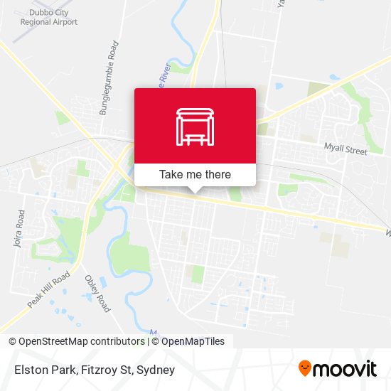 Elston Park, Fitzroy St map
