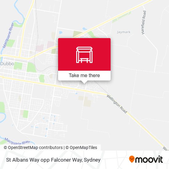 St Albans Way opp Falconer Way map