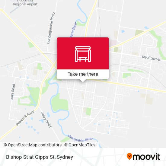 Bishop St at Gipps St map