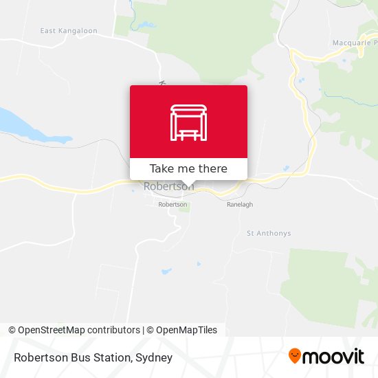 Robertson Bus Station map