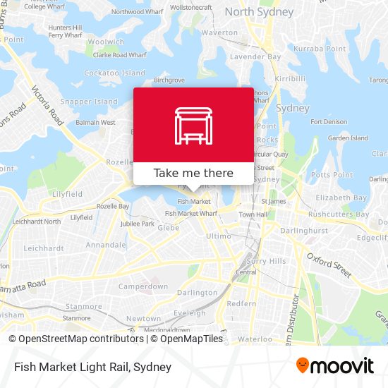 Fish Market Light Rail map