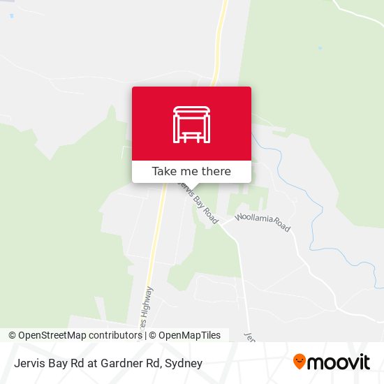 Jervis Bay Rd at Gardner Rd map