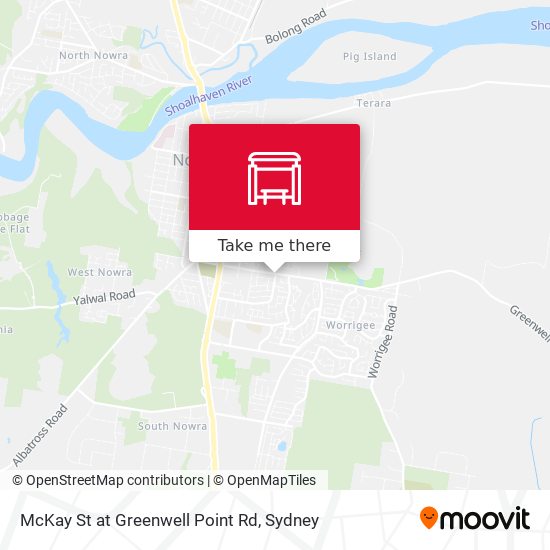 McKay St at Greenwell Point Rd map