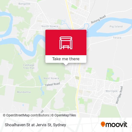 Shoalhaven St at Jervis St map