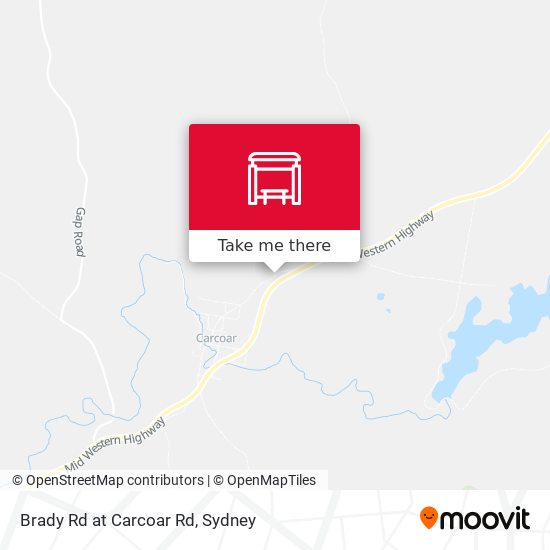 Brady Rd at Carcoar Rd map