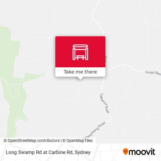 Long Swamp Rd at Carbine Rd map