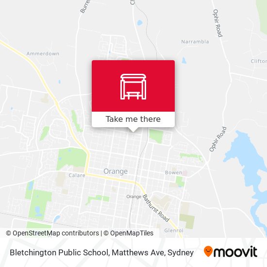 Mapa Bletchington Public School, Matthews Ave