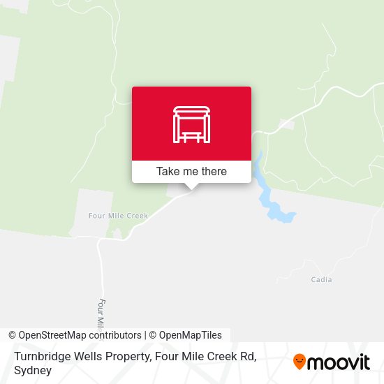Turnbridge Wells Property, Four Mile Creek Rd map