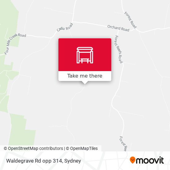 Waldegrave Rd opp 314 map