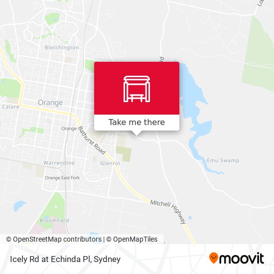 Icely Rd at Echinda Pl map