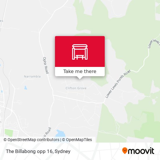 The Billabong opp 16 map