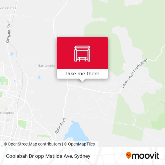 Coolabah Dr opp Matilda Ave map