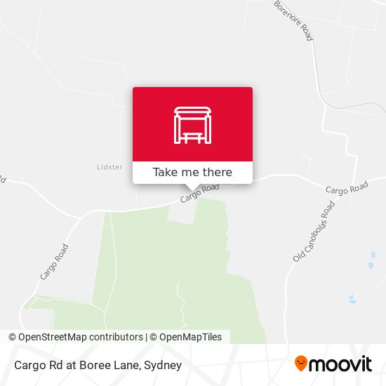 Cargo Rd at Boree Lane map