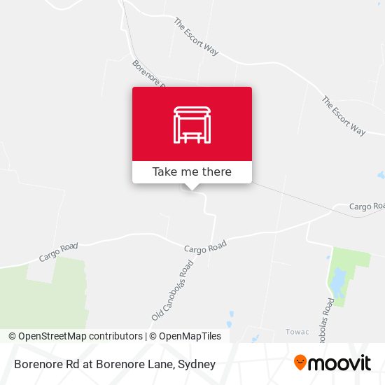 Borenore Rd at Borenore Lane map