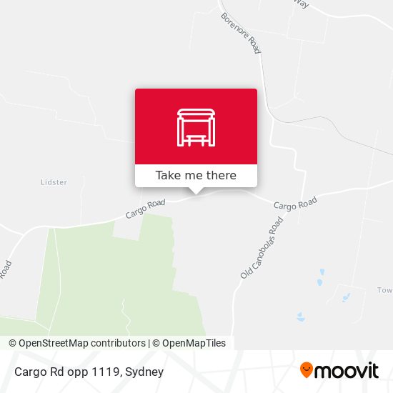 Cargo Rd opp 1119 map