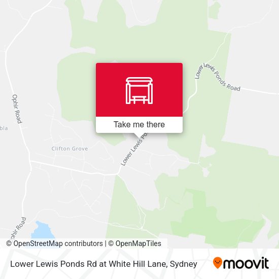 Lower Lewis Ponds Rd at White Hill Lane map