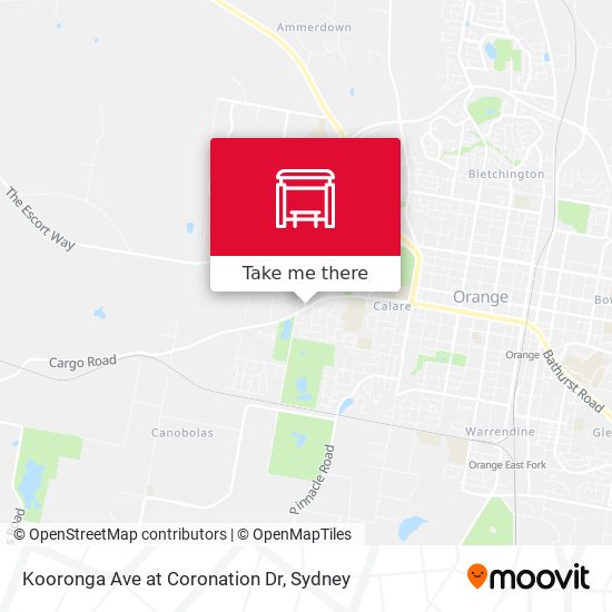 Kooronga Ave at Coronation Dr map