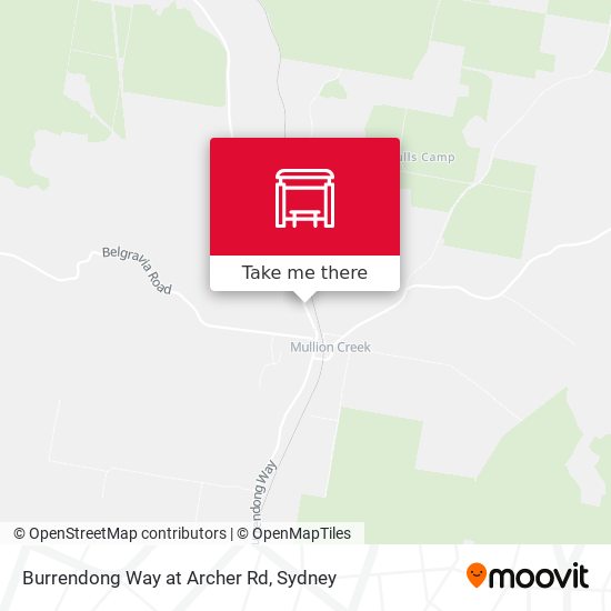Burrendong Way at Archer Rd map