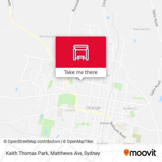 Mapa Keith Thomas Park, Matthews Ave