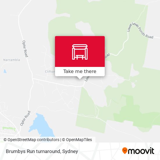 Brumbys Run turnaround map