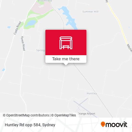 Huntley Rd opp 584 map