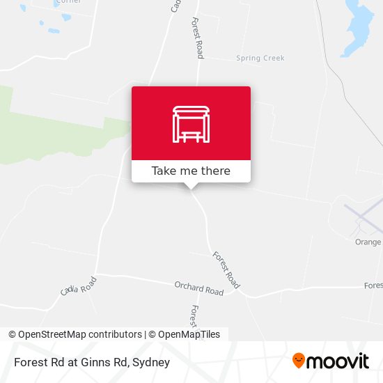 Forest Rd at Ginns Rd map