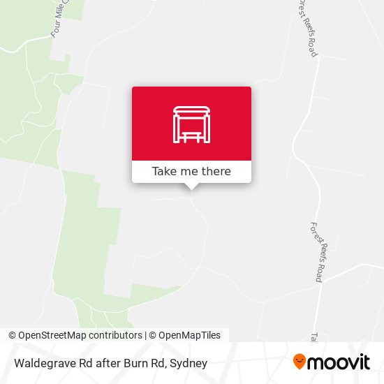 Waldegrave Rd after Burn Rd map