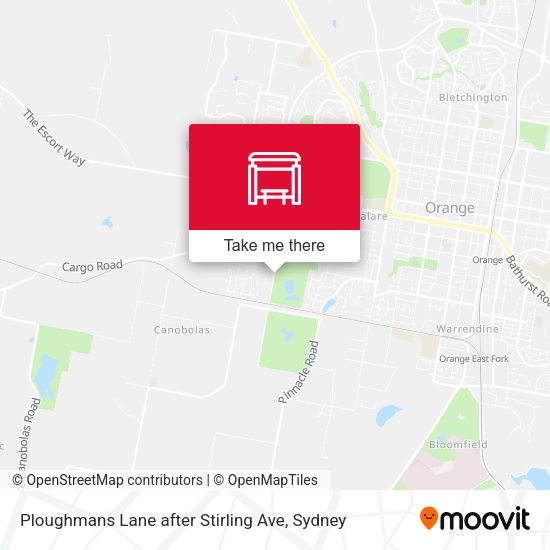Ploughmans Lane after Stirling Ave map