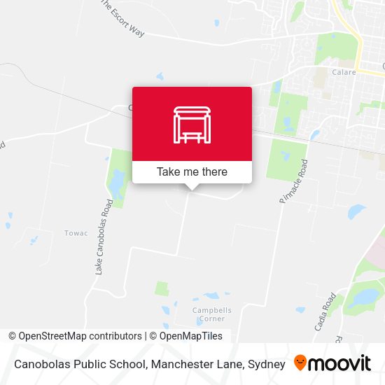 Canobolas Public School, Manchester Lane map