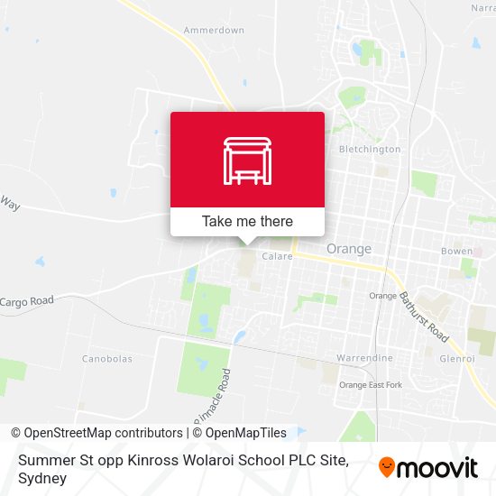 Summer St opp Kinross Wolaroi School PLC Site map