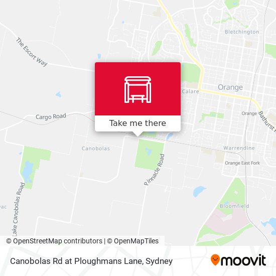 Canobolas Rd at Ploughmans Lane map