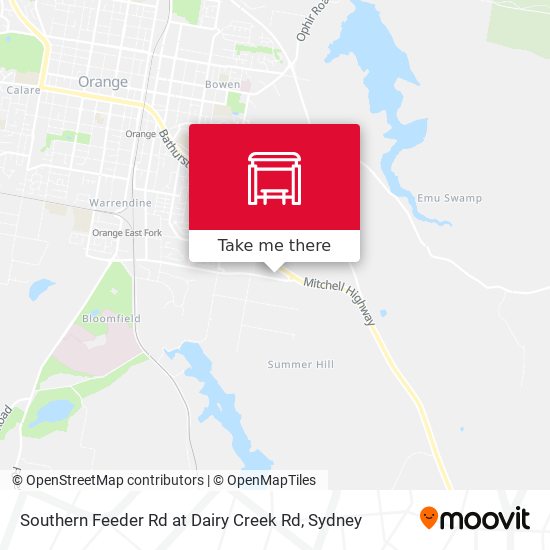 Southern Feeder Rd at Dairy Creek Rd map