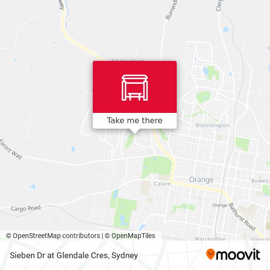 Sieben Dr at Glendale Cres map