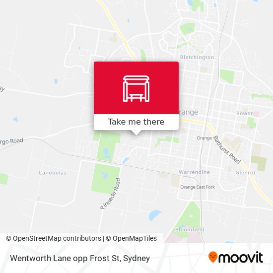 Wentworth Lane opp Frost St map