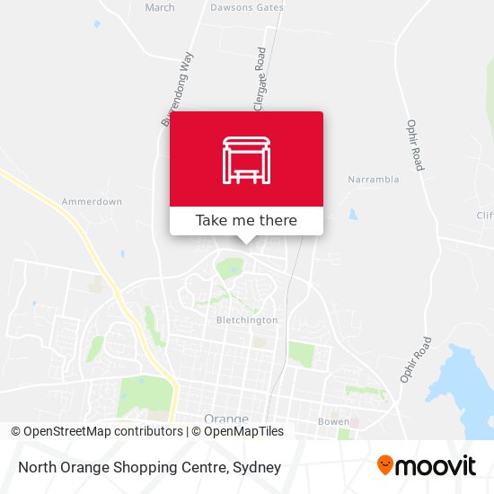 North Orange Shopping Centre map