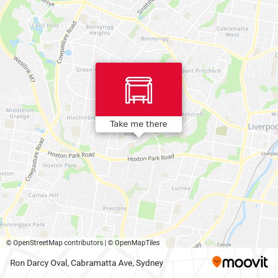 Ron Darcy Oval, Cabramatta Ave map