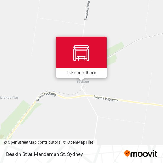 Deakin St at Mandamah St map