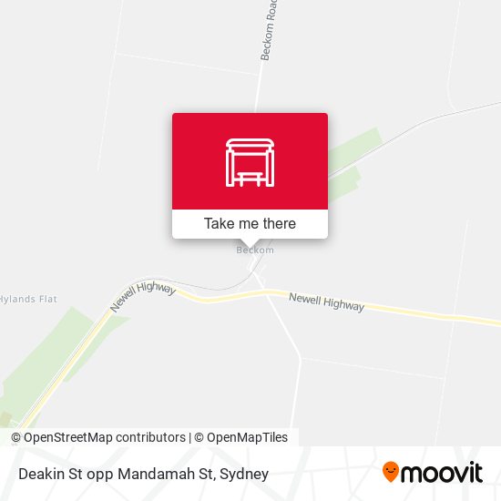 Deakin St opp Mandamah St map