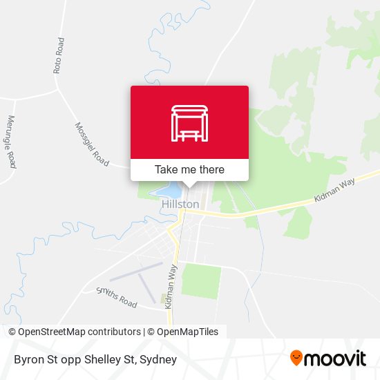Byron St opp Shelley St map