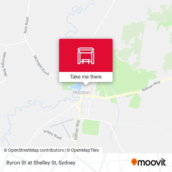 Byron St at Shelley St map