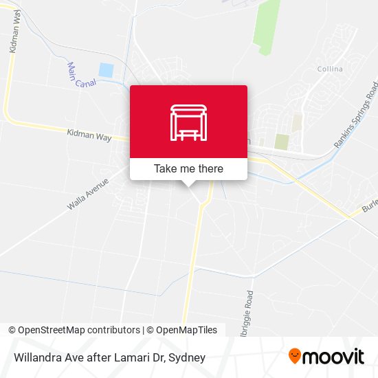 Willandra Ave after Lamari Dr map