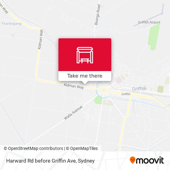 Harward Rd before Griffin Ave map
