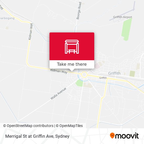 Merrigal St at Griffin Ave map