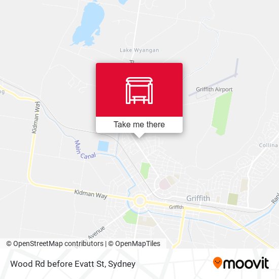Wood Rd before Evatt St map