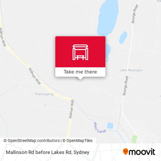 Mallinson Rd before Lakes Rd map