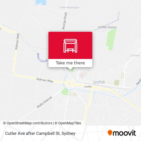 Cutler Ave after Campbell St map