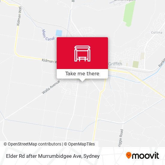Elder Rd after Murrumbidgee Ave map