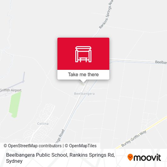 Beelbangera Public School, Rankins Springs Rd map